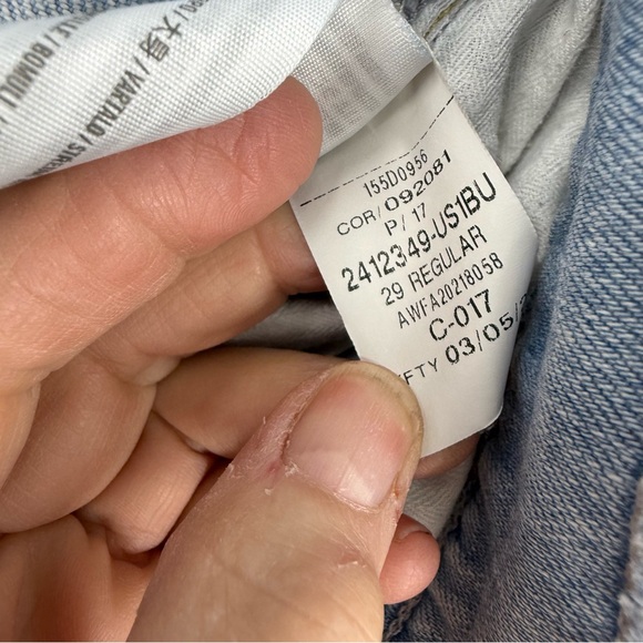 Abercrombie & Fitch The Dad High Rise curve love criss-cross waist jeans 8/29 - Picture 14 of 16